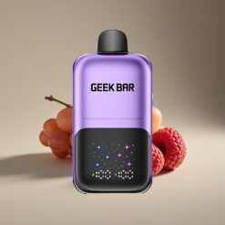 Wholesale Suomi GEEK BAR 2GO 50000 Viinirypäle & Vadelma Iso Näyttö Ladattava Akku 20ml