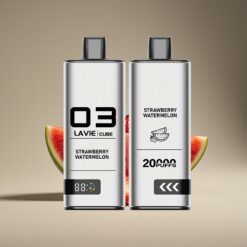 Wholesale Suomi LAVIE Cube 20000 Pussaa Kertakäyttöinen Höyrystin Mansikka-Vesimeloni 28ML Type-C
