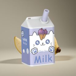 Wholesale Suomi LAVIE Milk 7000 Puffs Taro Jää 16ML 600mAh Type C Ladattava 0-5% Nikotiinia