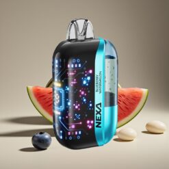 Wholesale Suomi NEXA Ultra 50000 Pussit Mustikka-Arbuusi 20ml 800mAh 5% 0.9ohm Typc-C 3d Näyttö