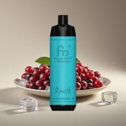 Wholesale Suomi RandM Fumot Shisha 10000 Puffs Mustajää Mesh Coil Type-C 18ml 0.5% Nikotiinia