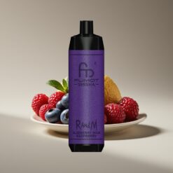 Wholesale Suomi RandM Fumot Shisha 10000 Puffs Mustikka-Hapanvadelma LED Type-C 850mAh 18ml 0.6ohm