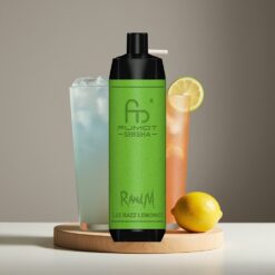 Wholesale Suomi RandM Fumot Shisha 10000 Puffs Sininen Vadelma Sitruunalimonaadi LED Type-C 850mAh