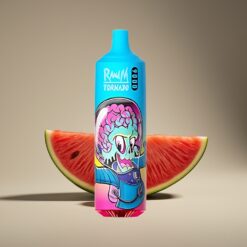 Wholesale Suomi RandM Fumot Tornado 9000 Pähkinämesh-850mAh-18ml RGB Mansikka-Vesimeloni