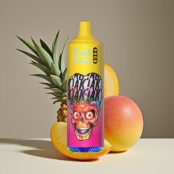 Wholesale Suomi RandM Fumot Tornado 9000 Puffausta Persikka Mango Ananas Mesh Coil 18mL RGB Näyttö