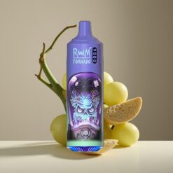 Wholesale Suomi RandM Fumot Tornado 9000 Puffs Aloe Viinirypäle 850mAh 18mL Mesh Coil RGB Näyttö