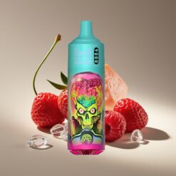 Wholesale Suomi RandM Fumot Tornado 9000 Puffs Mansikka Vadelma Kirsikka Jää Mesh Coil RGB Näyttö