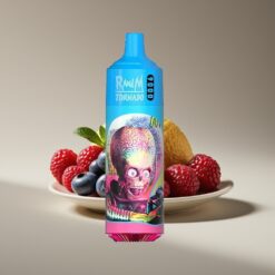 Wholesale Suomi RandM Fumot Tornado 9000 Puffs Mustikka-Hapanvadelma 850mAh 18mL Mesh RGB