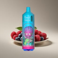 Wholesale Suomi RandM Fumot Tornado 9000 Puffs Mustikka Vadelma Mesh Coil RGB Näyttö 18ml 850mAh