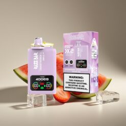 Wholesale Suomi Razz Bar 40000 Puhallus Kertakäyttöinen Höyrystin Mansikka-Arbuusi-ViiniJää 1.0Ohm 2 Mesh Coil 650mAh Type-C