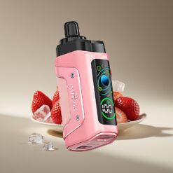 Wholesale Suomi Razz Bar 45000 Puffs Mansikka-Jää Mesh Coil Type-C Ladattava