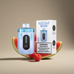 Wholesale Suomi Razz Bar 50K Pussit Kertakäyttöinen Höyrystin Vadelma Vesimeloni 1.0 Ohm Mesh 650mAh Type-C 2% Nikotiini