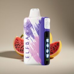 Elf Bar Ice King 40000 Tuhkaa Haipakka Mansikkalohikäärme Säädettävä Jäähdytys LCD