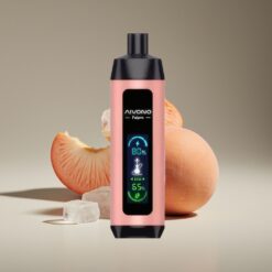 Wholesale Suomi Aivono Aim Fatpro 22000 Puhallusta Persikka-Jää 0.6ohm Mesh 28ml 600mAh