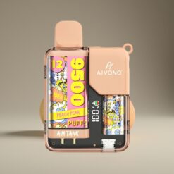 Wholesale Suomi Aivono Aim Tank 9500 Puff Persikka-Päärynä 18ml 650mAh LCD 1.2ohm Mesh