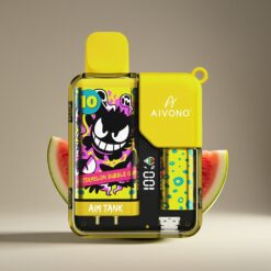 Wholesale Suomi Aivono Aim-Tank 9500 Pussit Vesimeloni Kuplakumi 18ml 650mAh LCD 1.2ohm Mesh