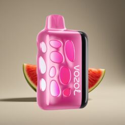 Wholesale Suomi VOZOL RAVE 40000 Mansikka-Vesimeloni 270° Hohtava Säde 80% 20min 20/50mg 1000mAh